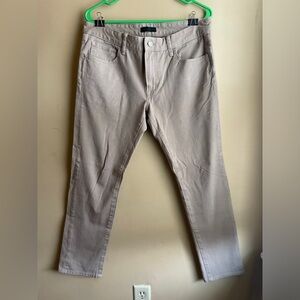 Uniqlo slim fit chinos. Tag says 32/34 but these are significantly shorter